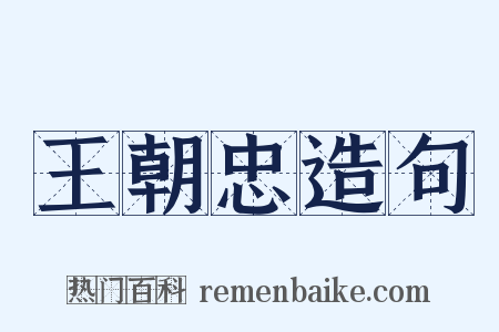 王朝忠造句是什么意思的图片